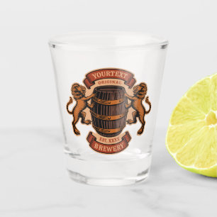 Copo De Shot Barril de Carvalho Vintage Leão Cervejaria Persona