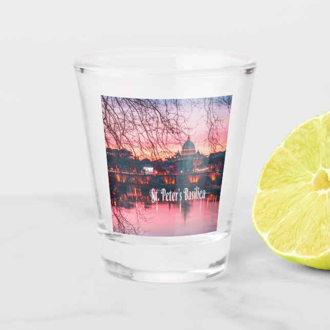 Copo De Shot Basilica de Peter, Roma, Itália (Frente)
