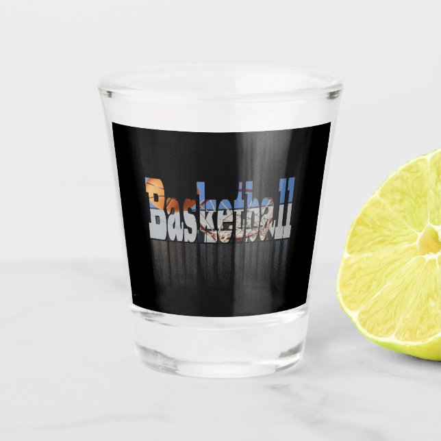 Copo De Shot Basquete O Melhor Jogo, Vidro Atirado (Frente)