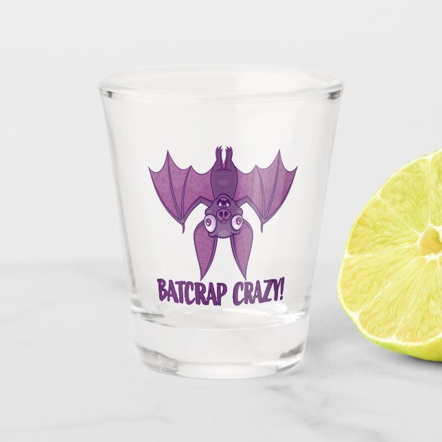 Copo De Shot Bat de Cartoon Louco de Batsucata (Frente)