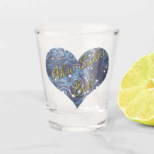 Copo De Shot Batik Heart