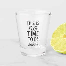 Copo De Shot bebendo de arte engraçado sóbrio