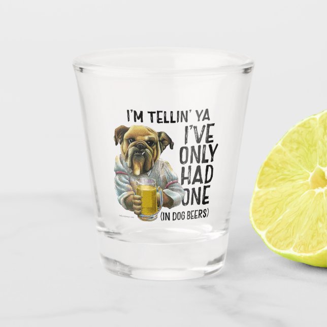 Copo De Shot Bebidas Cachorro Vidro (Frente)