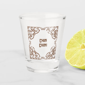 Copo De Shot Bebidas Divertidas Chin Chin! Adicione o Texto Bor