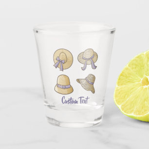 Copo De Shot Beige do Chapéu de Verão feminino