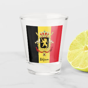 Copo De Shot Belga Flag & Bélgica country patriota/esportes