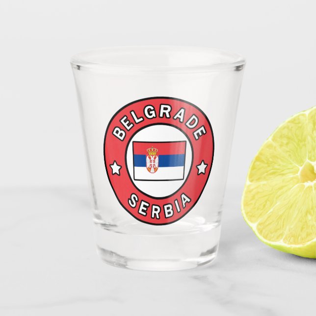 Copo De Shot Belgrado Sérvia (Frente)