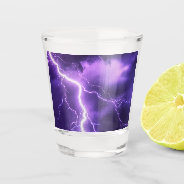 Copo De Shot belo céu, trovão (Frente)
