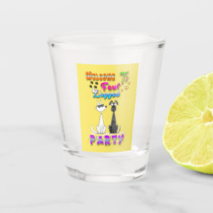 Copo De Shot Bem-Vindo A Quatro Festas De Perna