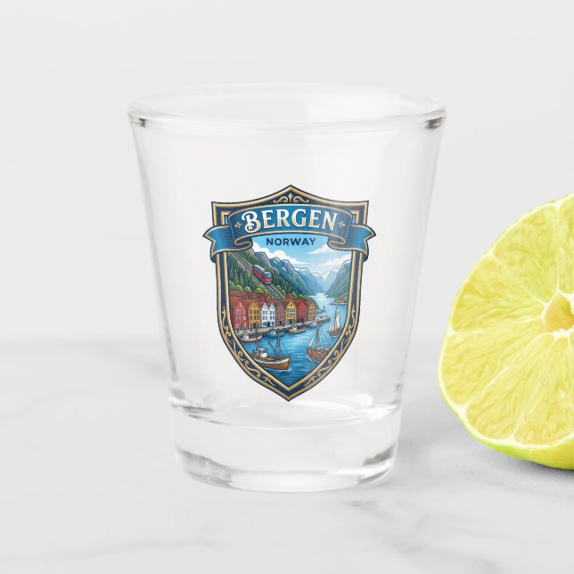 Copo De Shot Bergen Noruega (Frente)