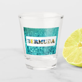 Copo De Shot Bermudas Tropical Beach Blue Ocean Fotografias