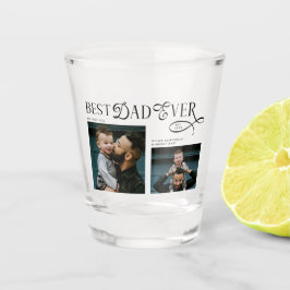Copo De Shot  Best Dad Ever 2 Photos Modern Fathers Day Gifts