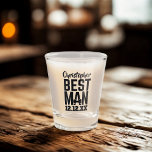 Copo De Shot Best Man Bachelor Party Wedding Favor Shot Glass<br><div class="desc">Perfect way of asking your best mate to be your Best Man. Just add his name and your wedding date and take a shot!</div>