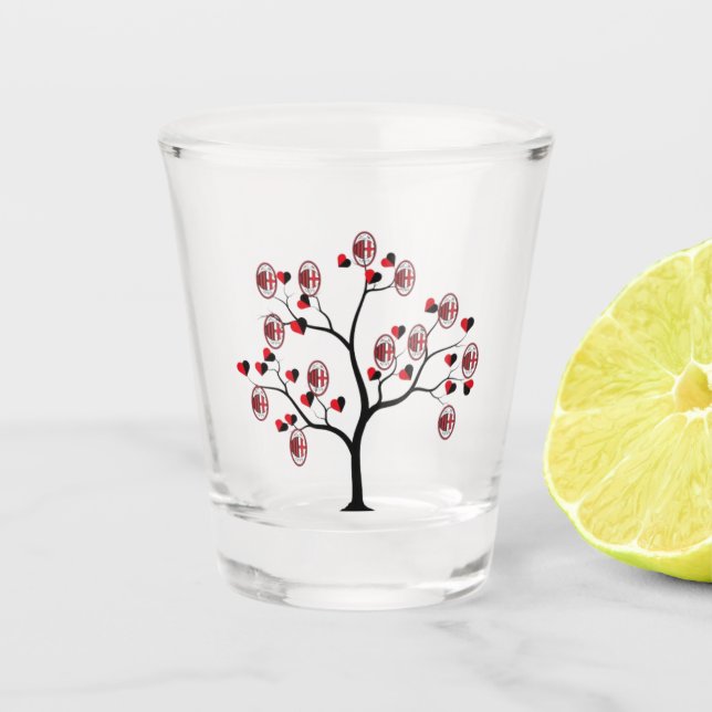 Copo De Shot Bicchiere Milan calcio (Frente)