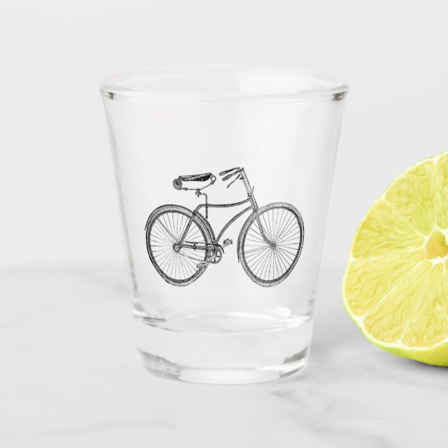Copo De Shot bicicleta antiga (Frente)