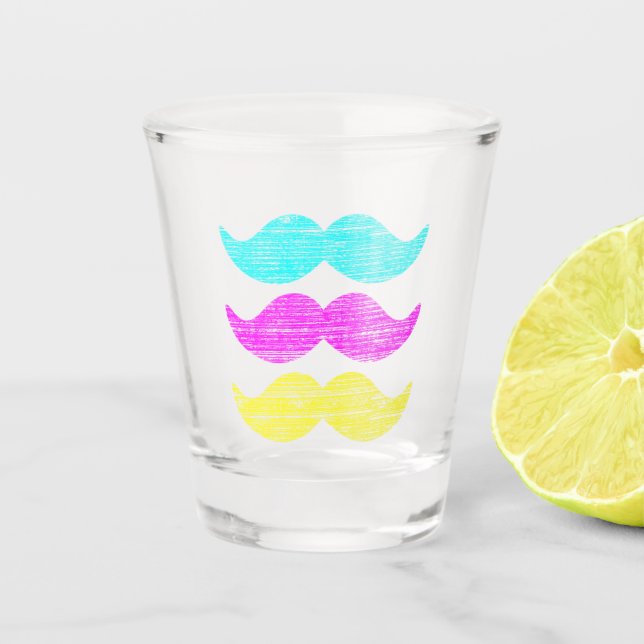 Copo De Shot Bigodes de CMY (Frente)
