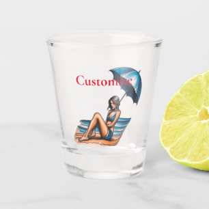 Copo De Shot Bikini Girl Beach Nápoles Thunder_Cove