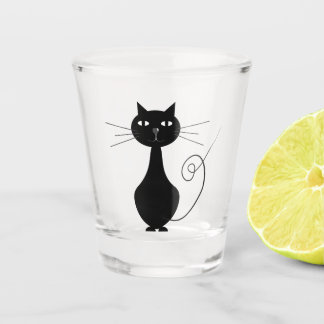 Copo De Shot Black cat shot glass