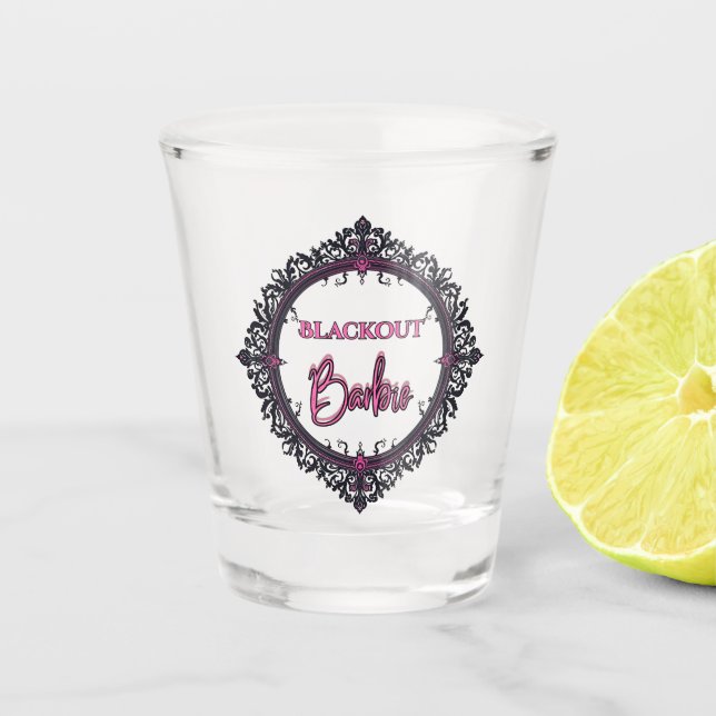 Copo De Shot Blackout Barbie Shot Glass  (Frente)