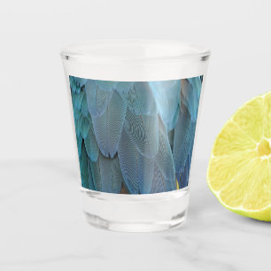 Copo De Shot Blue Feather
