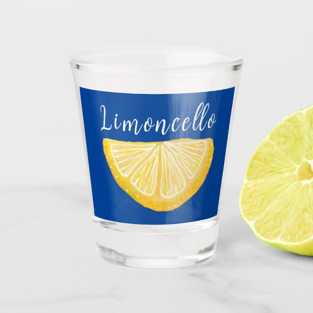 Copo De Shot Blue Lemon Limoncello Personalizado (Frente)