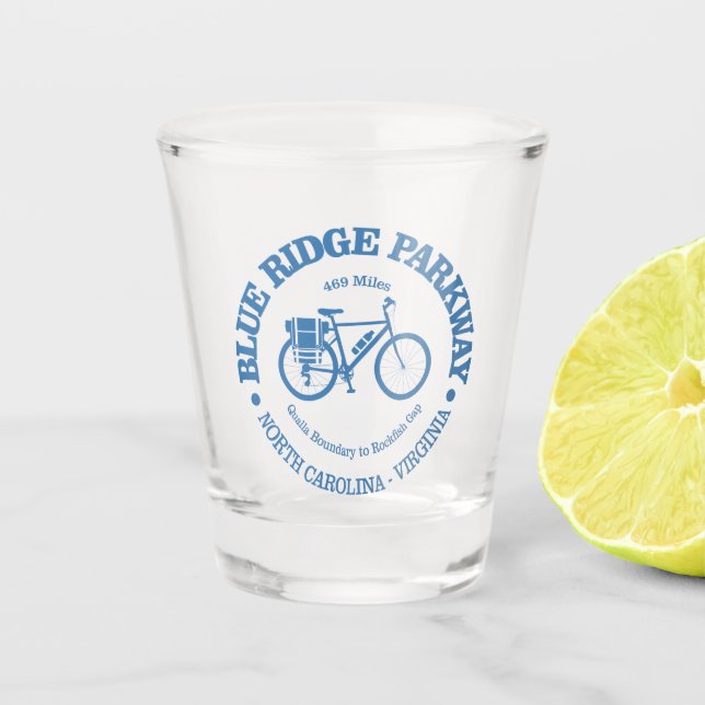 Copo De Shot Blue Ridge Parkway (ciclismo) (Frente)