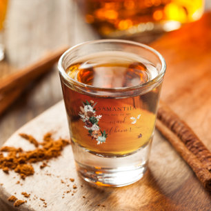 Copo De Shot Boho Outono Você será minha Dama de Honra
