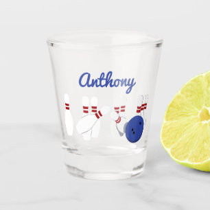Copo De Shot Bola de boliche e pinos personalizados