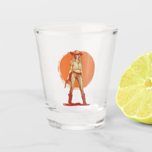 Copo De Shot Bold Retro Western Cowgirl Bachelorette