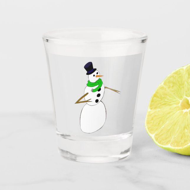 Copo De Shot boneco de neve (Frente)