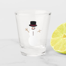 Copo De Shot Boneco de neve com cartola