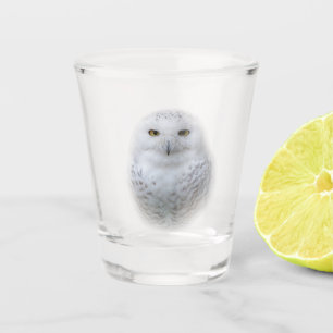 Copo De Shot Bonita, Dreamy e Serene Snowy Owl