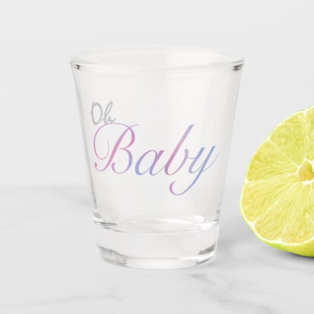 Copo De Shot Bonito Pastel Oh Baby (Frente)