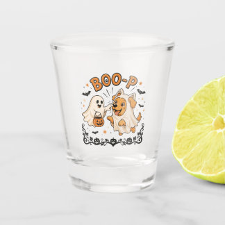 Copo De Shot Boo P Fantasma e Design de Halloween de Cachorro |