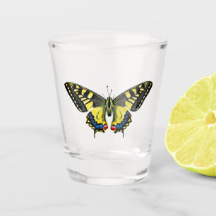 Copo De Shot Borboleta Amarela