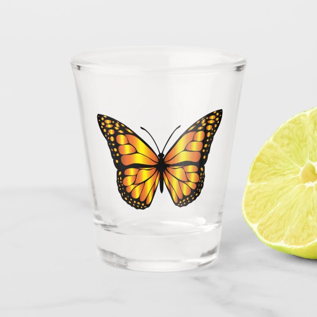 Copo De Shot Borboletas Amarelas (Frente)