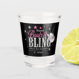 Copo De Shot Botas 'n Brilho Despedida de Solteira Disco Rosa/P