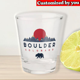 Copo De Shot Boulder, Colorado Vintage - Souvenirs de montanha