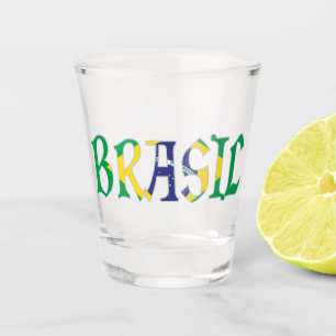Copo De Shot Brasil em Cores da Bandeira