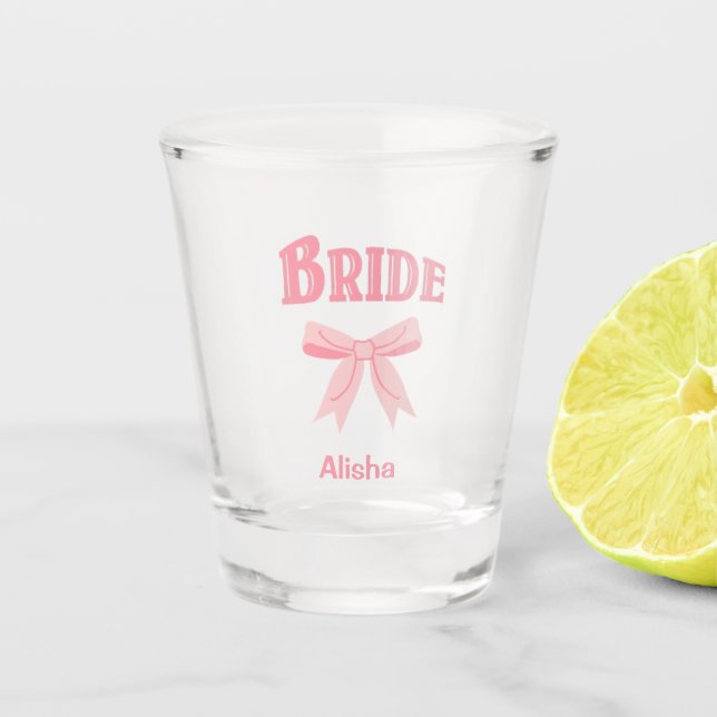 Copo De Shot BRIDE with Custom Name  (Frente)