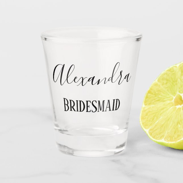 Copo De Shot Bridesmaid Keepsaem Especial (Frente)