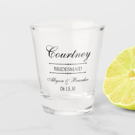 Copo De Shot Bridesmaid Personalizada