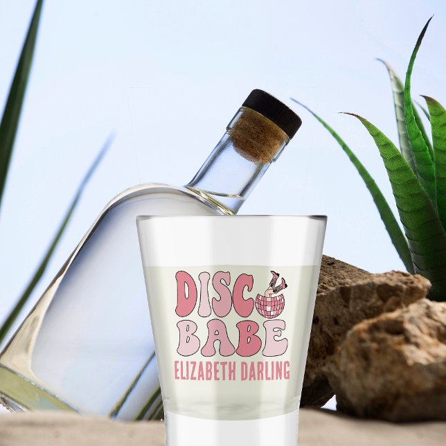Copo De Shot Bridesmaid Personalizada de Bachelorette de Disco  (Criador carregado)