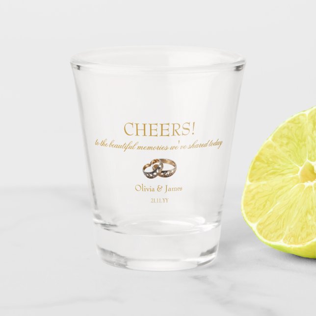 Copo De Shot Brinde personalizado para noivos! (Frente)