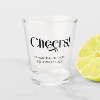 Copo De Shot Brindes de Casamento com Serif Decorativo
