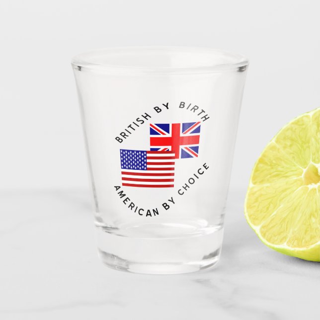 Copo De Shot Britânico por Birth American por Choice (Frente)