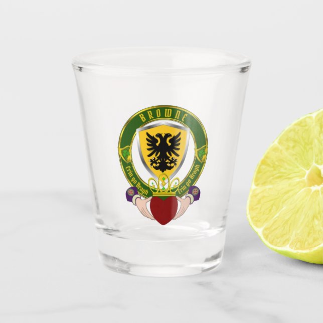 Copo De Shot Browne Irish Shield & Claddagh (Frente)