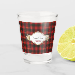 Copo De Shot Bruce Modern Original Clan Tartan Escocês