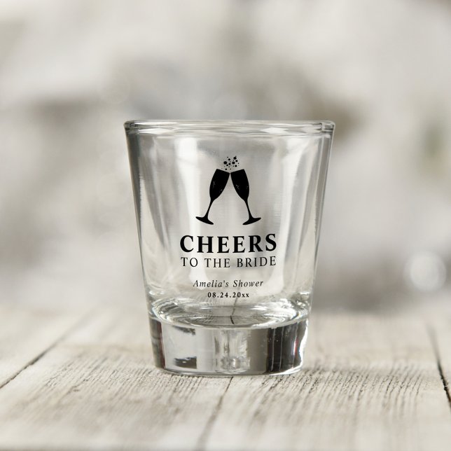 Copo De Shot Brunch de casamento com champanhe e homenagem à no (Criador carregado)