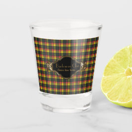 Copo De Shot Buchanan Modern Original Clan Tartan Escocês